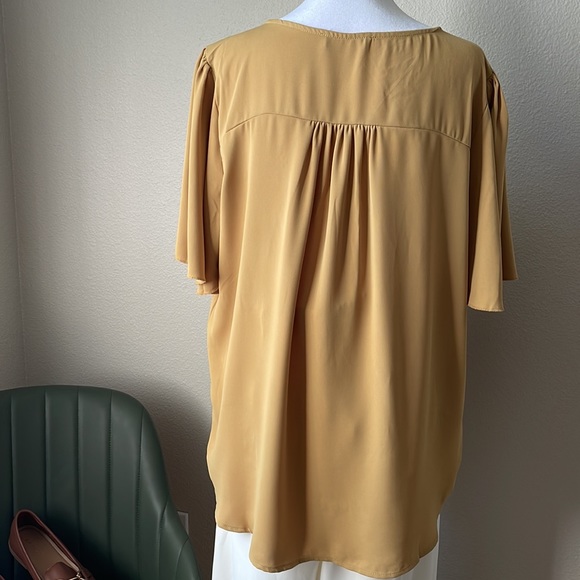 Mustard Office Approved Blouse - Picture 6 of 12